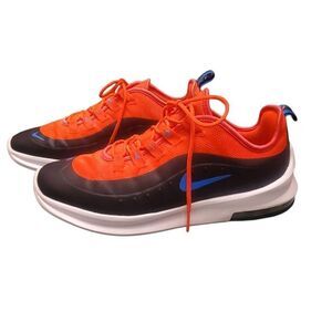 Nike Air Max Axis Orange Black Blue Logo Athletic Sneakers Shoes Size 7 Youth